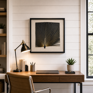 2-Tone Banana Leaf Shadow Box Wall Décor