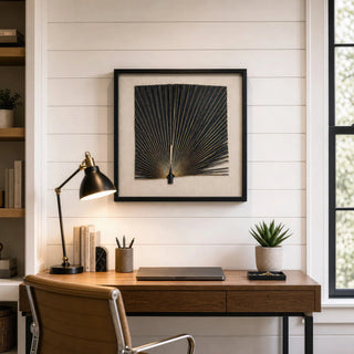 2-Tone Banana Leaf Shadow Box Wall Décor