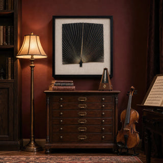 2-Tone Banana Leaf Shadow Box Wall Décor