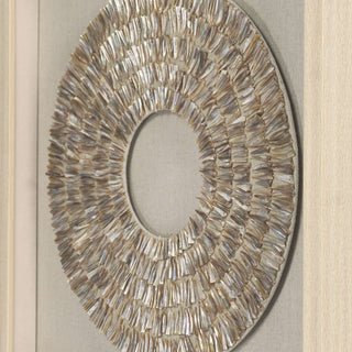 Pearl Oyster Shell Handmade Shadow Box Wall Home Décor