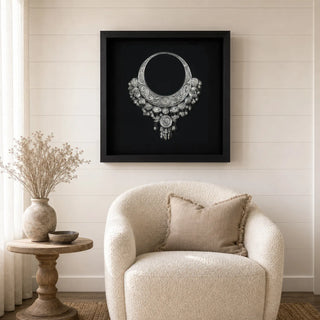 Handmade Tribal Grand Necklace Shadow Box Wall Art Home Décor product view 16