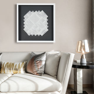 White Ridges Shadow Box Wall Décor