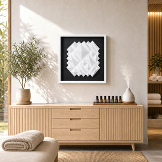 White Ridges Shadow Box Wall Décor