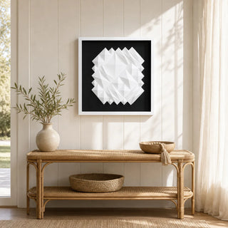 White Ridges Shadow Box Wall Décor