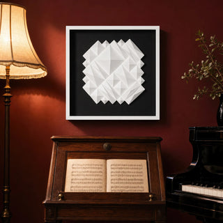 White Ridges Shadow Box Wall Décor