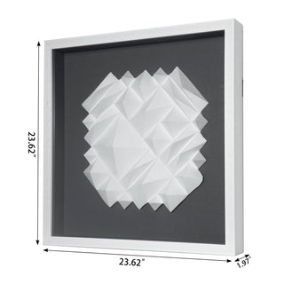 White Ridges Shadow Box Wall Décor