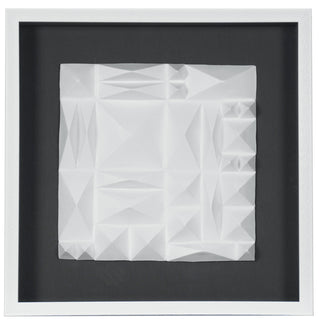 White Ridges Shadow Box Wall Décor