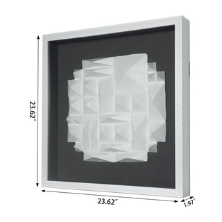 White Ridges Shadow Box Wall Décor