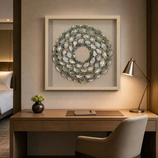 Abalone Shell Rings Shadow Box Wall Art Décor