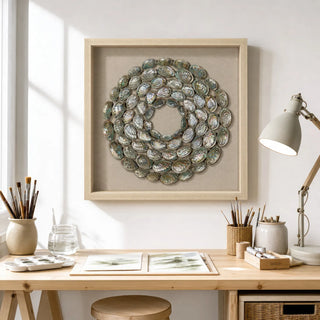 Abalone Shell Rings Shadow Box Wall Art Décor