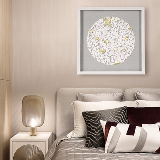 Handmade White Clay Silhouette Shadow Box Wall Art Décor
