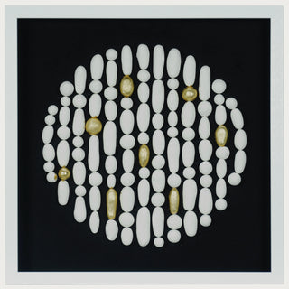 Handmade White Clay Beads Shadow Box Wall Art Décor product view 25