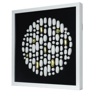 Handmade White Clay Beads Shadow Box Wall Art Décor product view 24