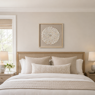 Mini Scallop Shells Handmade Shadow Box Wall Art Décor