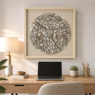 Abalone Shell Handmade Shadow Box Wall Art Décor
