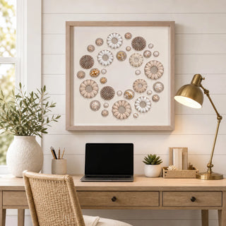 Assorted Natural Shells Shadow Box Handmade Wall Décor