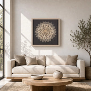 Tree Leaves Blossom Shadow Box Wall Decor Artwork