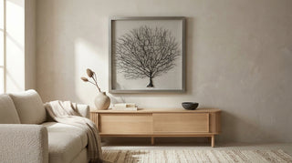 Silver Tree Roots Shadow Box Wall Décor