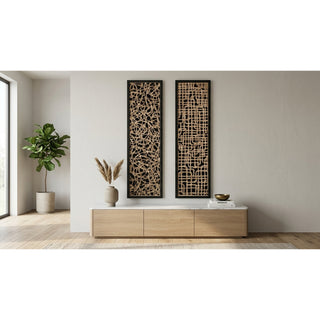 Grand Paper Mache Shadow Box Oversized Wall Art Home Décor Set