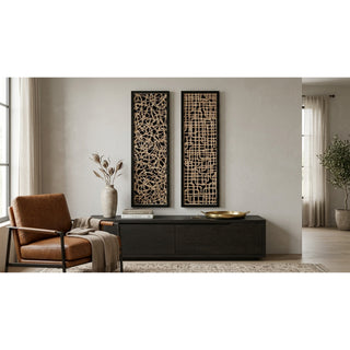 Grand Paper Mache Shadow Box Oversized Wall Art Home Décor Set