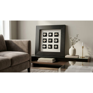 Natural Quartz Crystal Geode Shadow Box Wall Decor