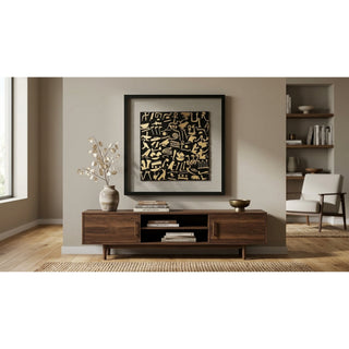Egyptian Hieroglyphs Silhouettes Shadow Box Wall Art Décor