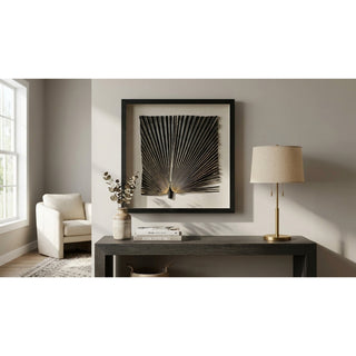 2-Tone Banana Leaf Shadow Box Wall Décor