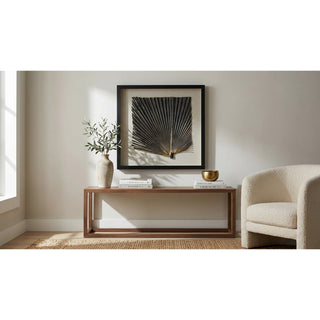 2-Tone Banana Leaf Shadow Box Wall Décor