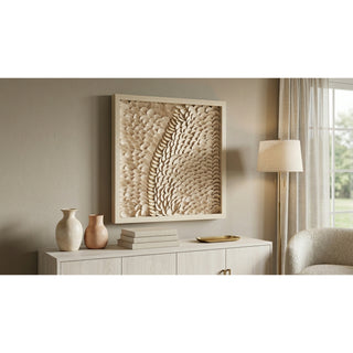 Leatherette Scales Shadow Box Wall Art Décor