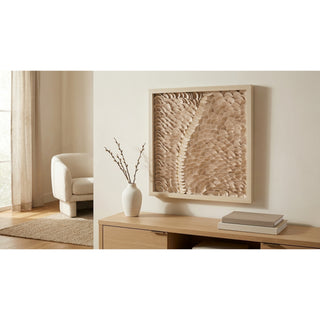 Leatherette Scales Shadow Box Wall Art Décor