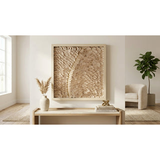 Leatherette Scales Shadow Box Wall Art Décor