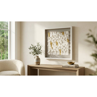White Clay Handmade Shadow Box Wall Art Décor
