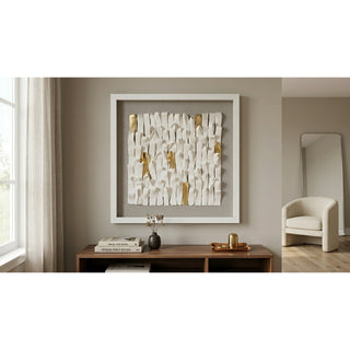 White Clay Handmade Shadow Box Wall Art Décor