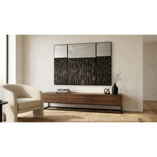 Oversized Handmade 3 Piece Pine Wood Plaque Wall Art Décor Set