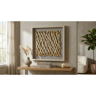 Handmade Dragon Willow Shadow Box Wall Art Home Décor