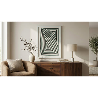 Multi-layered Geometry Art Handmade Shadow Box Wall Art Décor