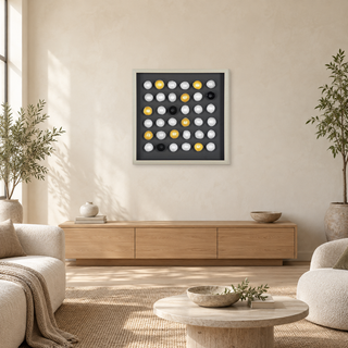 Yudeco scene illustration — light modern living room. Product is a programmatic composite using same-SKU product photography. Asset: yd_MS46978_pdp_light_modern_living_1x1_v4.png